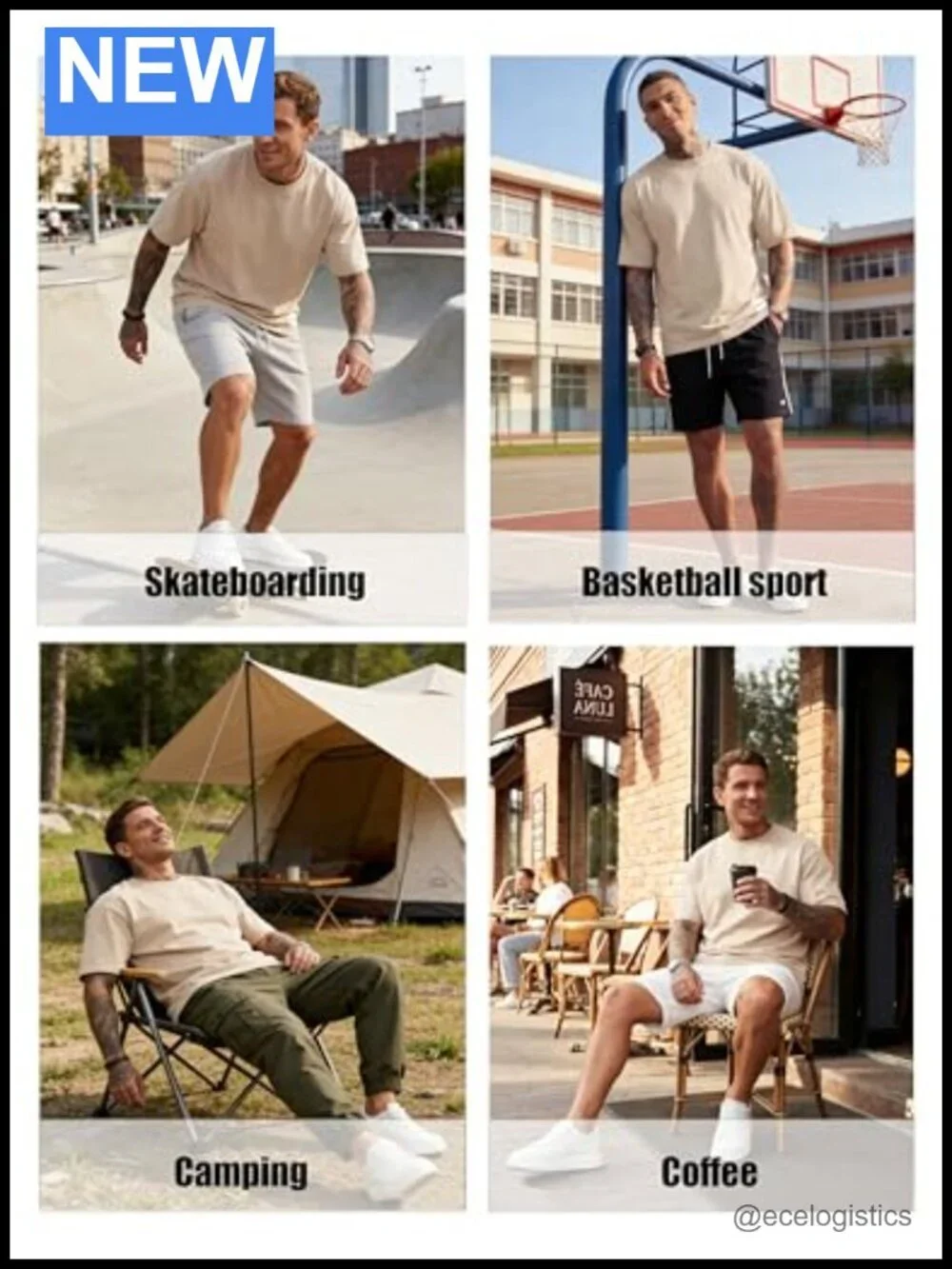 Oversized T-Shirts Short Sleeve Crew Neck Loose Fit Athletic Workout Gym Tee